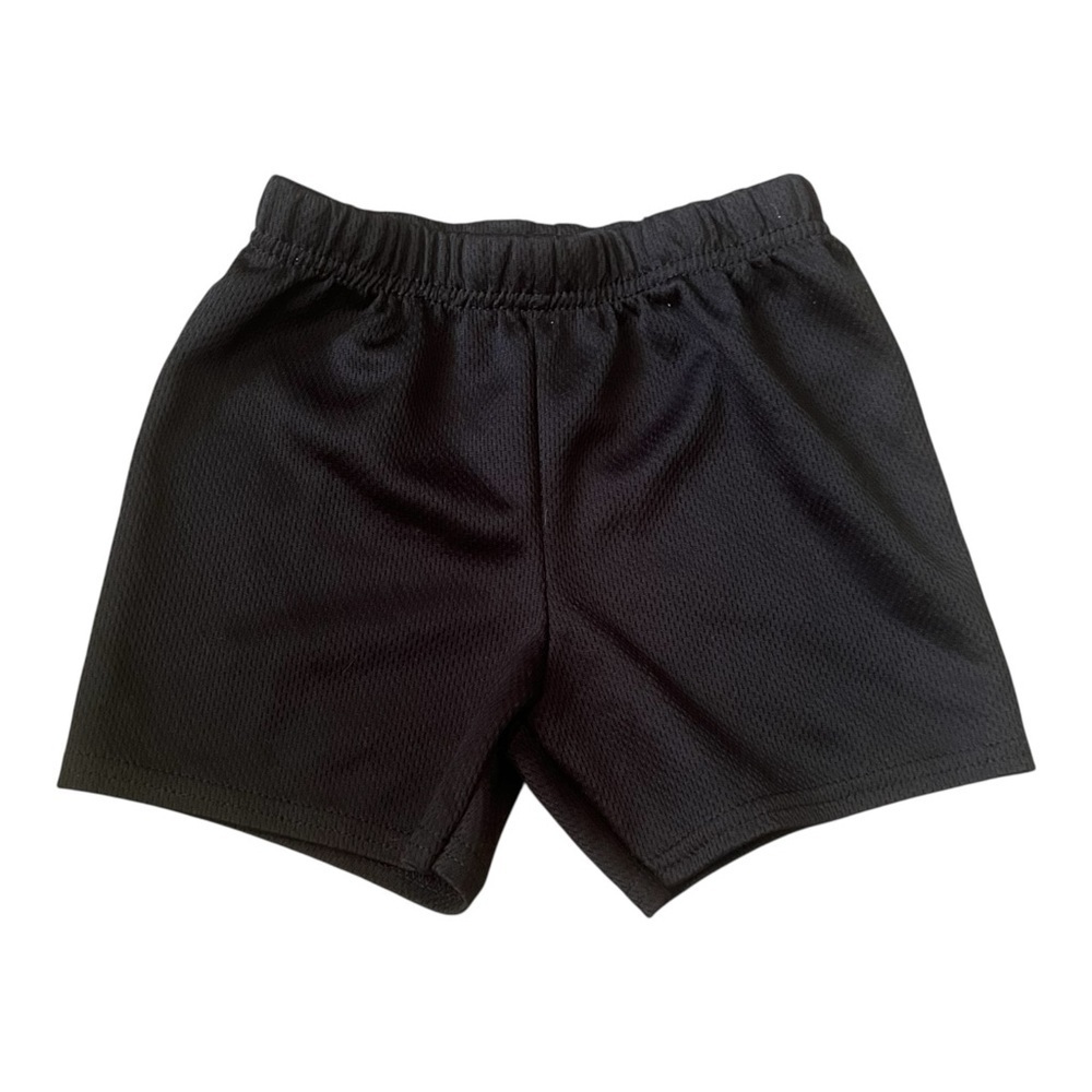 Garanimals casual mesh sports active black shorts 18 Months elastic waist pullon